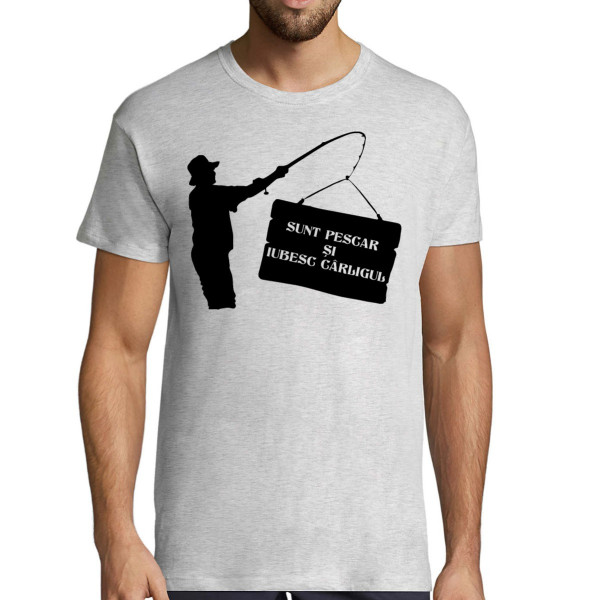 Tricou  "Sunt pescar și îmi place cârligul"