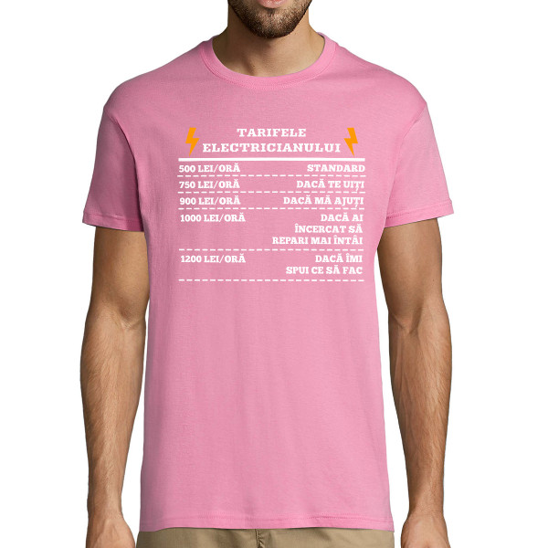 Tricou "Tarifele electricianului"
