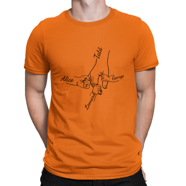 Tricou „Tata și copiii” cu numele copiilor aleși