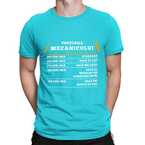 Tricou "Lista de prețuri a mecanicului" Tricou "Lista de prețuri a mecanicului"