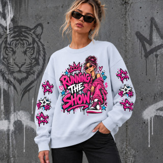 Hanorac unisex în culori pastelate "Running the Show" Hanorac unisex în culori pastelate "Running the Show"