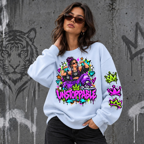Hanorac unisex în culori pastelate "Unstoppable"