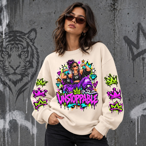Hanorac unisex în culori pastelate "Unstoppable"