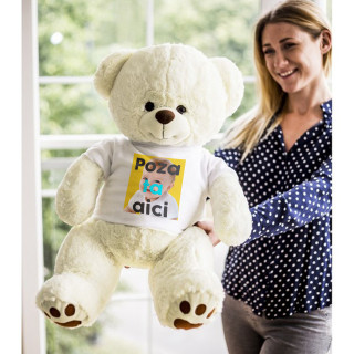 Urs XXL "Albert" cu fotografia aleasă de tine (46 cm)