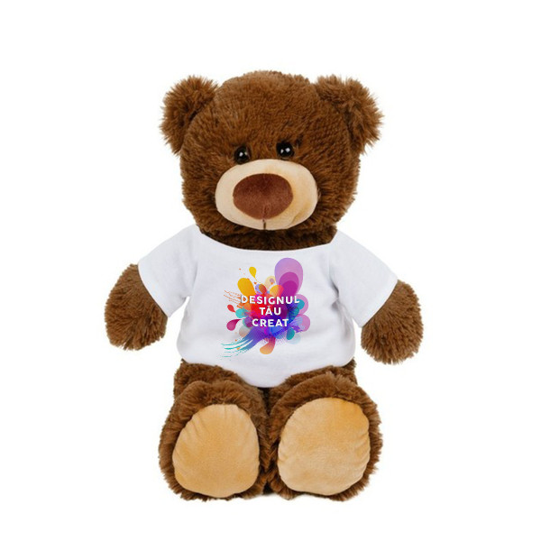 Ursuleț de pluș „Bernie” cu design personalizat (25cm) Ursuleț de pluș „Bernie” cu design personalizat (25cm)