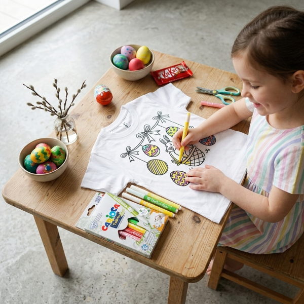 Set cadou pentru copii "Colorează Paștele"