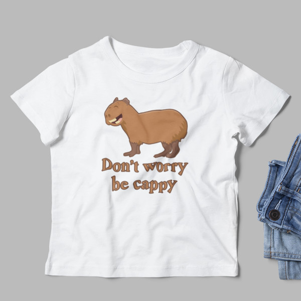 Tricou pentru copii "Don't worry be cappy"