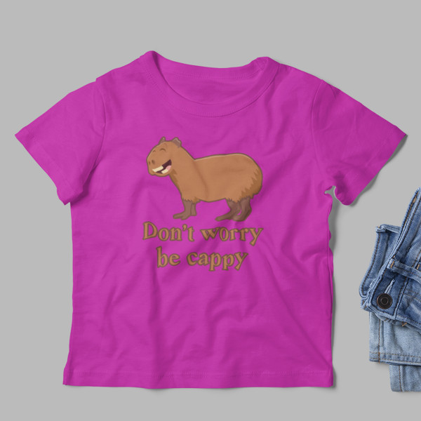 Tricou pentru copii "Don't worry be cappy"
