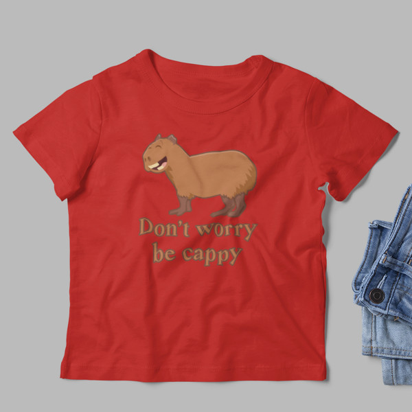 Tricou pentru copii "Don't worry be cappy"