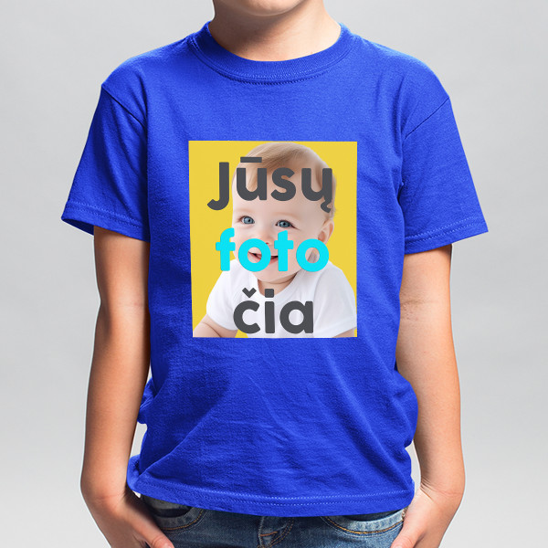 Tricou pentru copii cu fotografia aleasă de tine Tricou pentru copii cu fotografia aleasă de tine