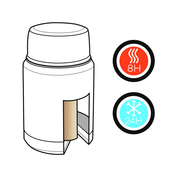 Termos pentru alimente sub vid cu lingură "Swiss Peak Elite" (cu posibilitatea de gravare, contra cost)