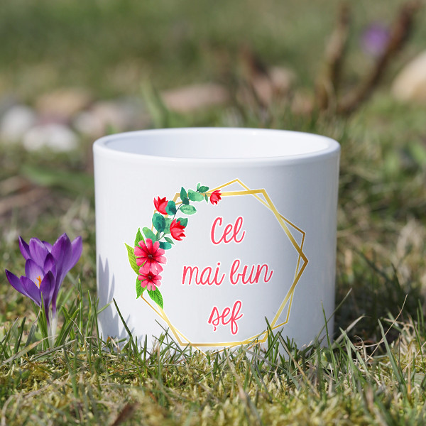 Vază ceramică "Cel mai bun șef"