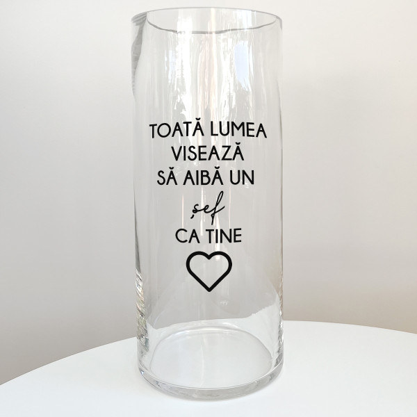 Vază de sticlă "Șef"