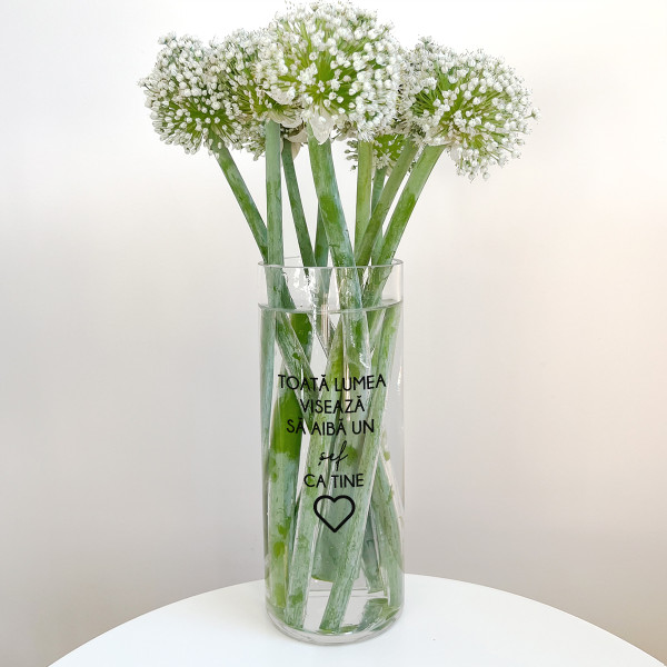 Vază de sticlă "Șef"