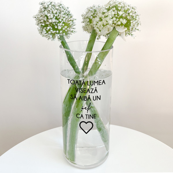 Vază de sticlă "Șef"