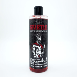 Gel de duș pentru bărbați, șampon, spumă și săpun 4în1 „Spartan” (400ml)