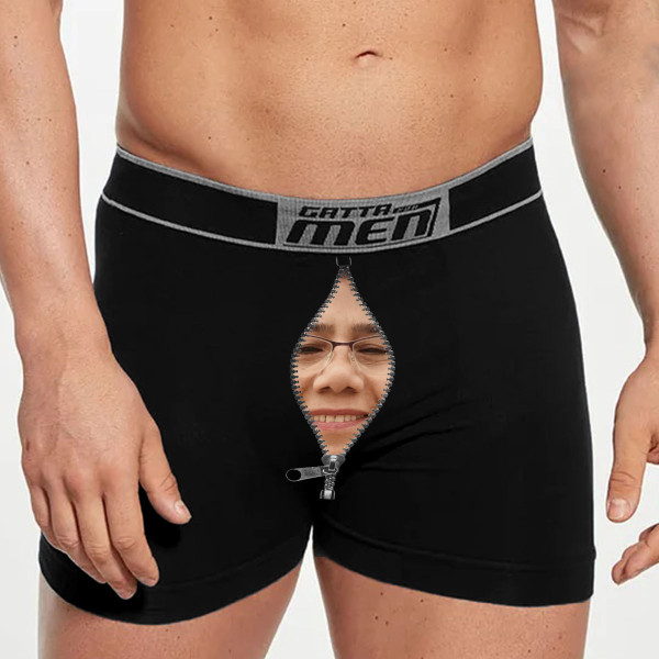 Lenjerie intimă pentru bărbați „Zipper” cu fotografia aleasă de dvs