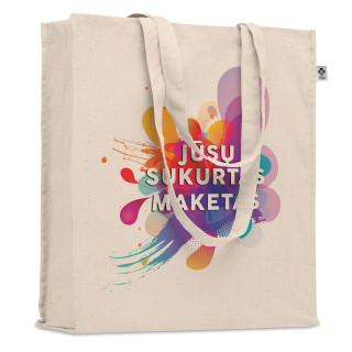 Pungă XL din bumbac organic cu designul tău personalizat