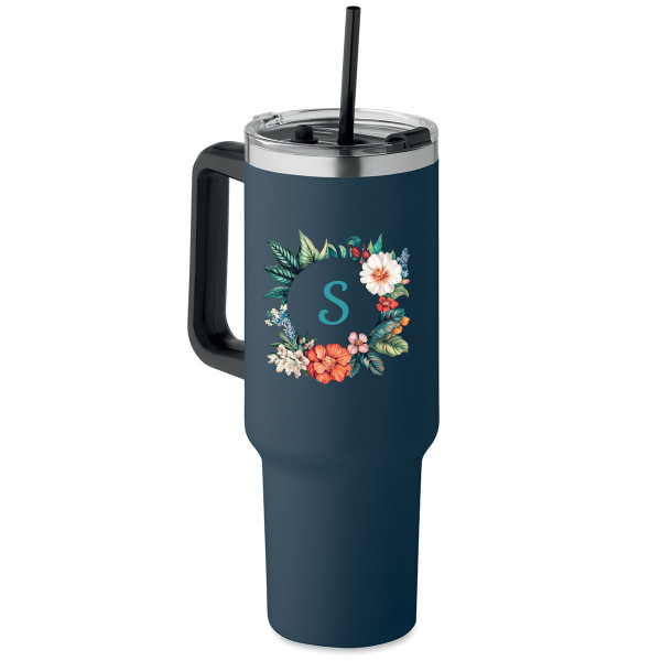 Cană termo XL "Inițială" cu litera dorită (1200ml)