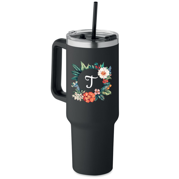 Cană termo XL "Inițială" cu litera dorită (1200ml)