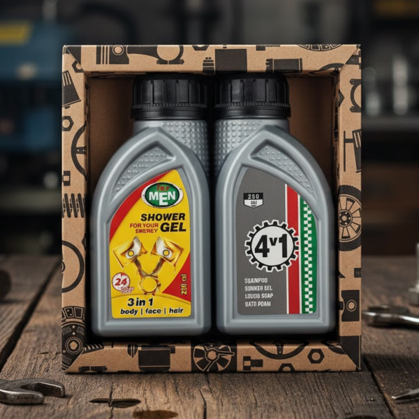 Set cadou - gel de duș 2x250ml „Gel de duș + 4in1”