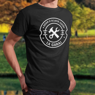 Tricou  "O vizită scurtă la garaj"